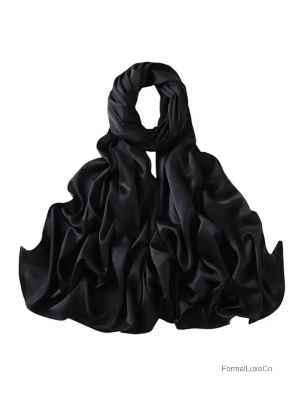 Premium Satin Scarf Wrap Shawl for Wedding Evening